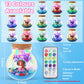 Kids Mermaid Terrarium Crafts Kit, Remote Control 13-In-1 Led Night Light Up Color, Mermaid Birthday Gifts Toys For Girls, Diy M