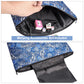 Gustaria Empty Mahjong Bag,Thickened Blue Printed Soft American Mahjong Tiles Bag (Case Only)