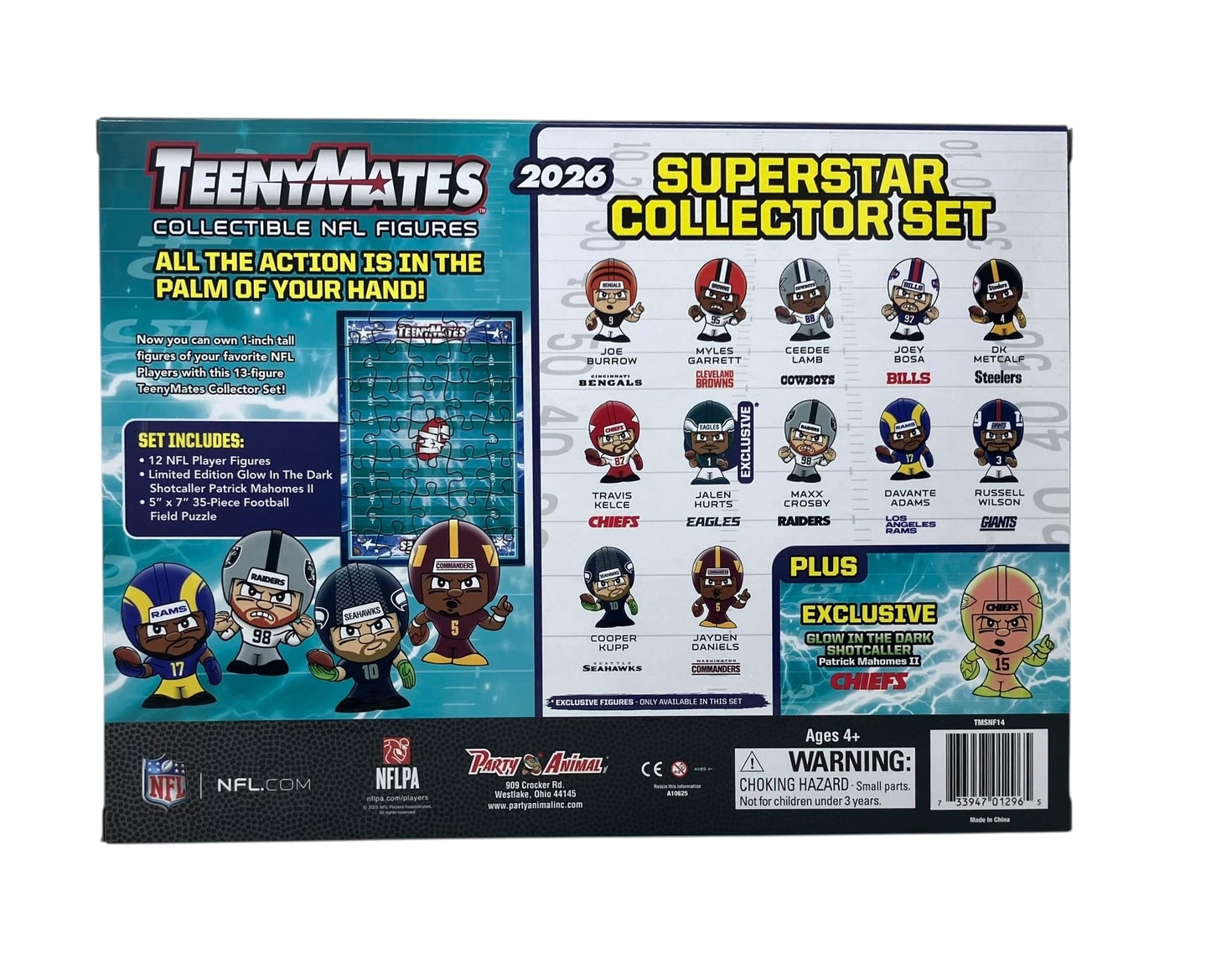 Teenymates NFL Series 14-2026 Collector's Gift Set, Multicolored, Small, Plastic, Team Colors Figures