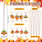 Knitgrip 80 Pieces Thanksgiving Turkey Beads Necklaces Bulk Turkey Pendant Beads Necklaces 32 Inch Party Holiday Pendants for We