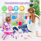 4 In 1 Girls Vanity Set - 40 Pcs Toddler Vanity With Fashion Accessories, Pretend Makeup For Toddlers 3-5, Play Makeup For Girls