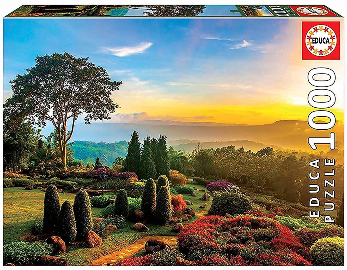 Educa Borras 17968 1000 Schöner Garten Puzzle, Multi-Coloured
