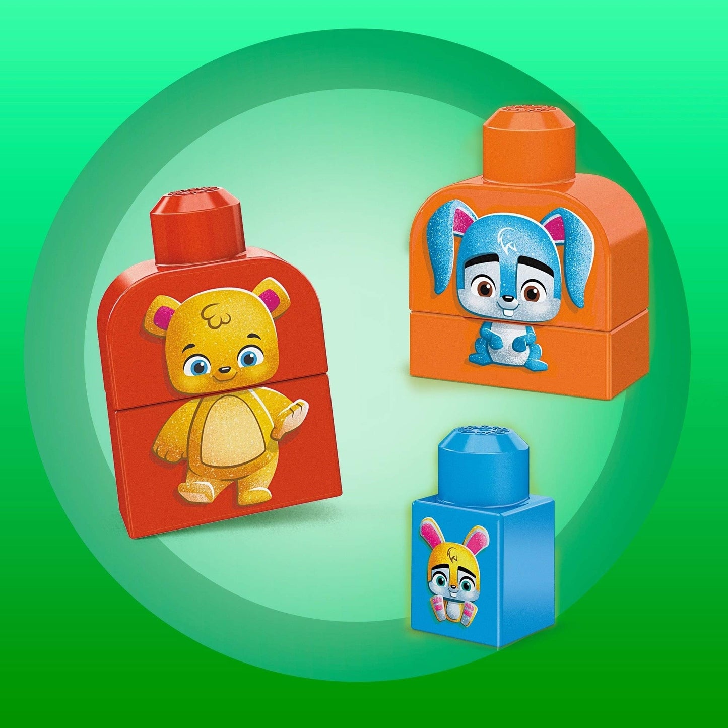 Mega Bloks Woodland Friends Preschool Building Set, Plant-Based Blocks, Multicolor