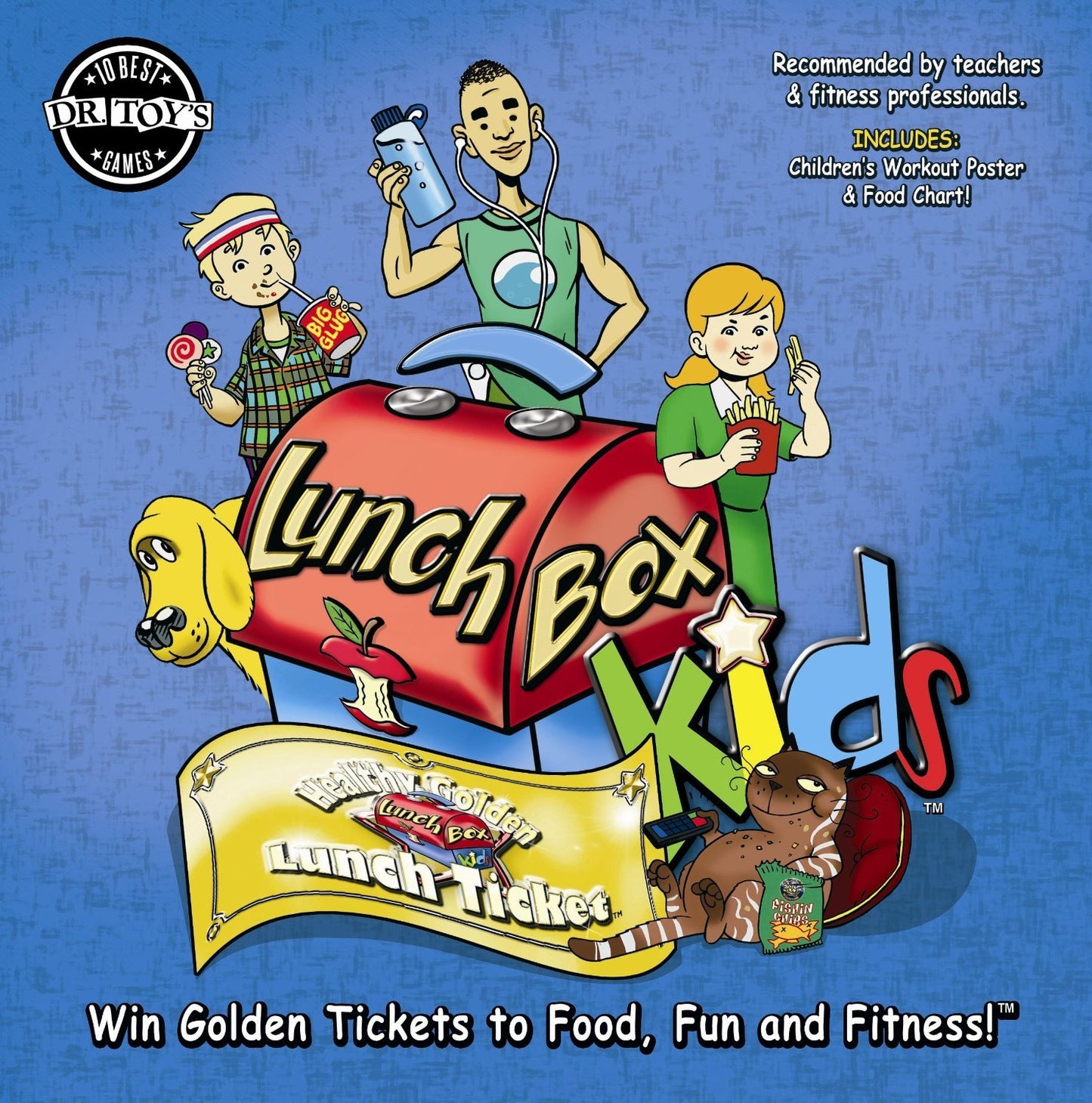 Lunchbox Kids Health & Fitness Educational Activity Board Game.