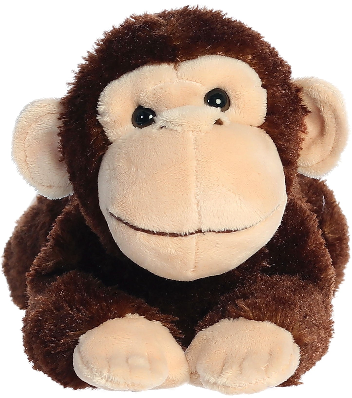 Aurora Adorable Flopsie Chimp Stuffed Animal - 12 Inches, Brown, Polyester - Playful Companion, Model 31423
