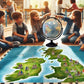 Exerz 30Cm Educational World Globe All Direction 360 Rotating - Diameter 30Cm
