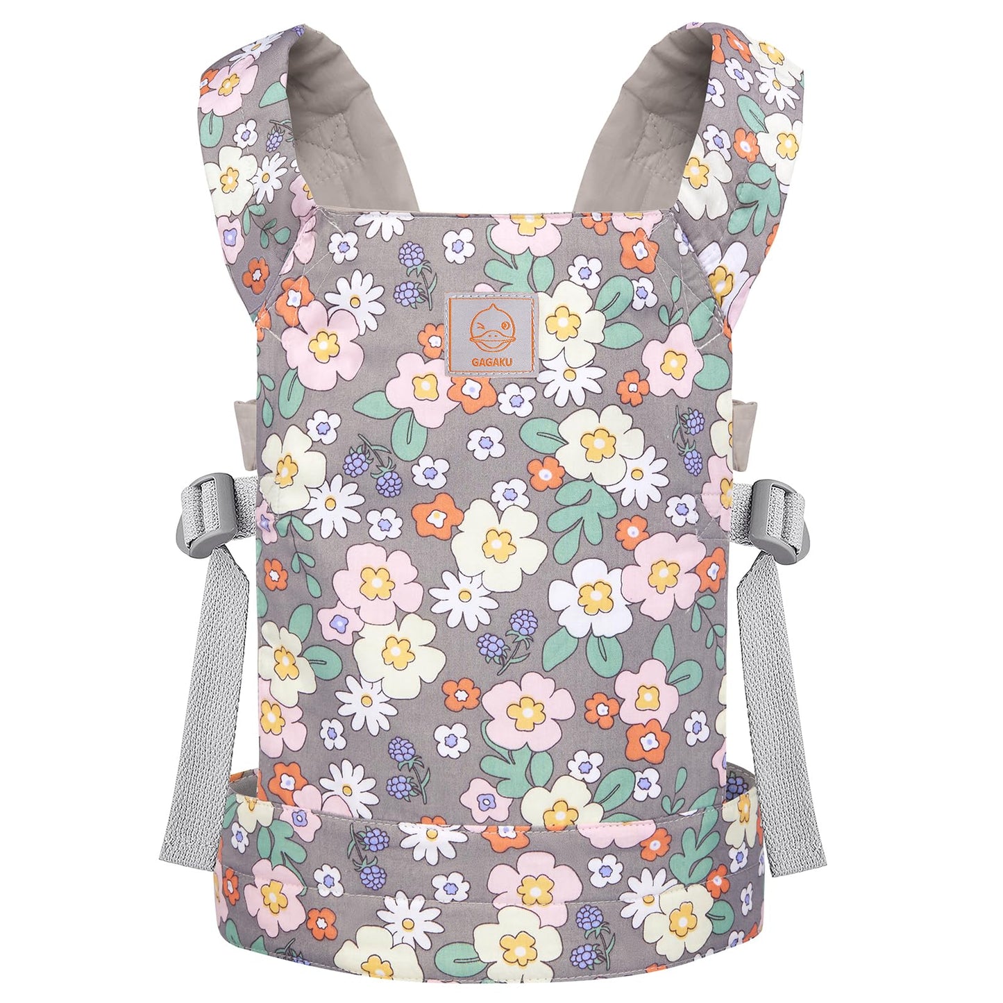 Gagaku Baby Doll Carrier, Kids Doll Carrier Reborn Baby Doll Carrier With Adjustable Straps, Doll Carriers For American Girl Doll Bitty Baby Doll Accessories - Gray (Grape Hyacinth)