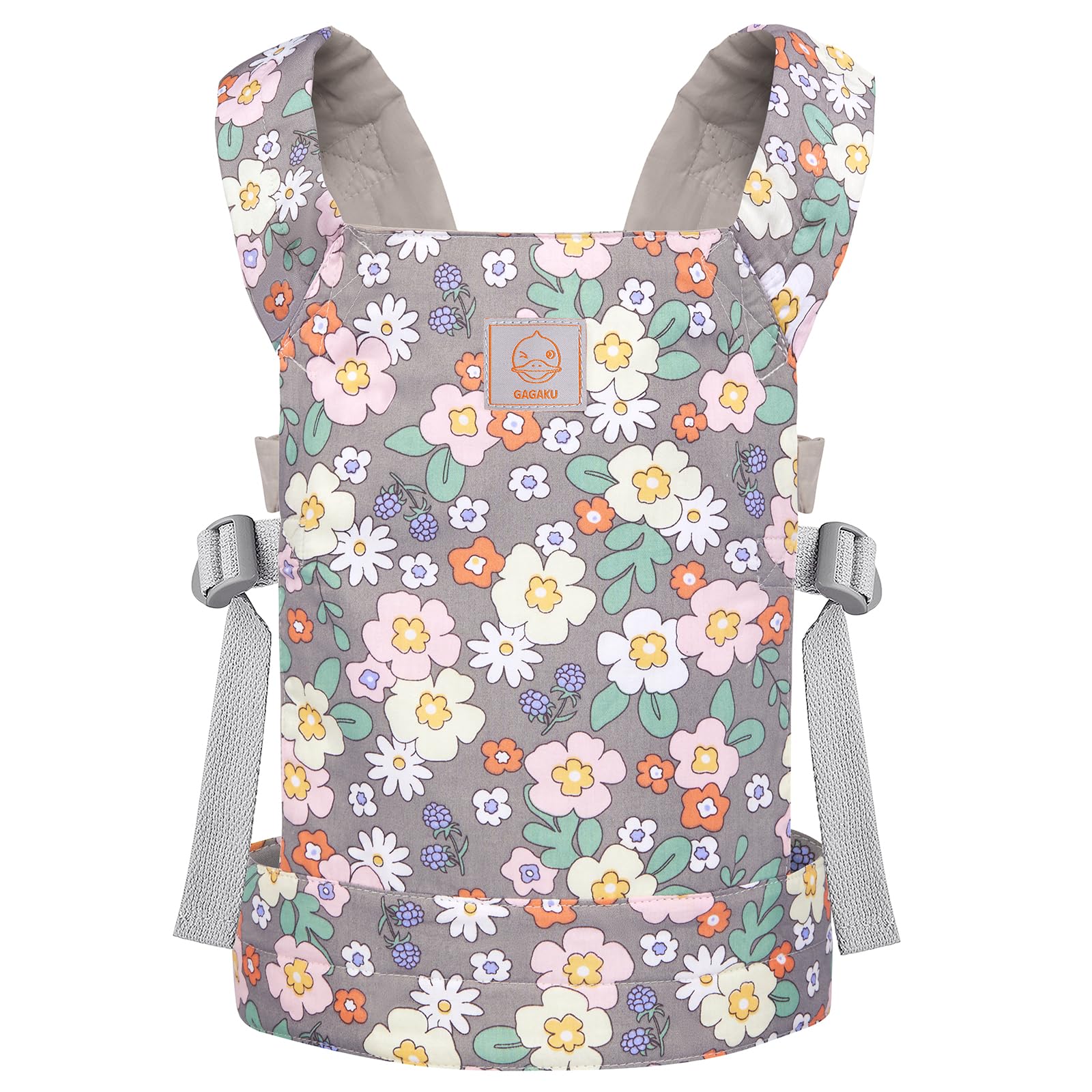 Gagaku Baby Doll Carrier, Kids Doll Carrier Reborn Baby Doll Carrier With Adjustable Straps, Doll Carriers For American Girl Doll Bitty Baby Doll Accessories - Gray (Grape Hyacinth)