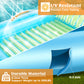 Sloosh XL Inflatable Tanning Pool Lounge Float, 85" x 57", Blue Green, PVC Raft for Adults, Model 40880