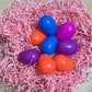 24 Fillable Plastic Easter Eggs Hunt Party Supply Pack - 2.5'' Assorted Color Plastic Eggs