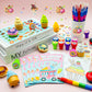 72 Pcs Ice Cream Coloring Book Party Favors Set, Candyland Donut Birthday Party Pinatas Goodie Bag Fillers,Cand Supplies Craft D
