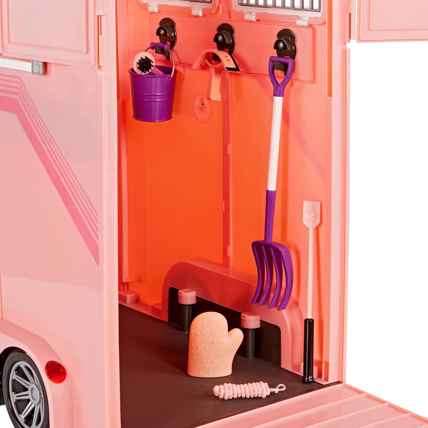 Our Generation By Battat- Mane Attraction- Horse, Equestrian Trailer For 18' Dolls & 20' Horses- For Age 3 Years & Up