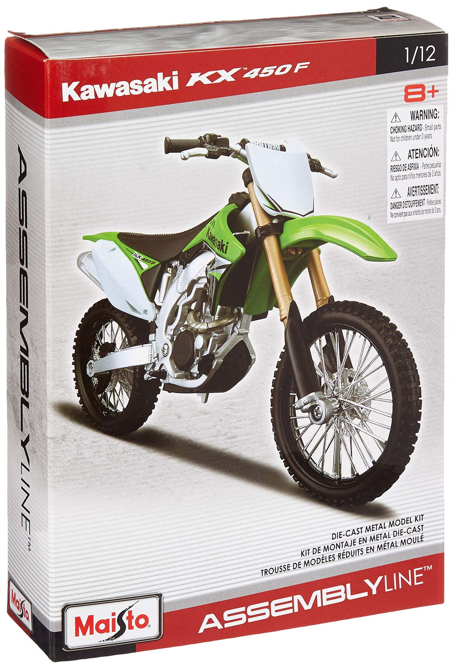 Maisto 1: 12 Al Kawasaki Kx 450F (Colors May Vary), Large