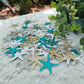 Mybbshower Glitter Paper Starfish Confetti for Birthday Party Table Scatter Beach Theme Party Wedding Decorations DIY Crafts Pac