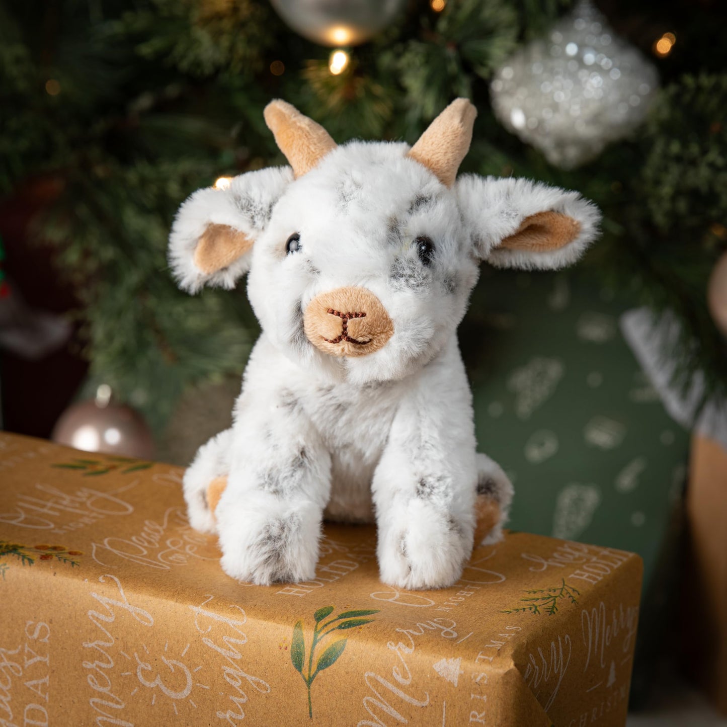 The Petting Zoo Goat Plush Toy - 6" Multi Color Stuffed Animal for Kids, Model 421021