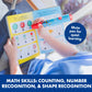 Educational Insights Hot Dots Pete The Cat - Preschool Reading & Math, Medium, Multi, Model 2455, Plastic