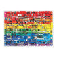 Galison 1000 Piece Rainbow Toy Cars Jigsaw Puzzle for Families and Adults, Finished Puzzle is a Unique Rainbow Image, Photo Art