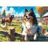 500 Pieces Puzzles for mature-themed Jigsaw Puzzle 500 Piece Puzzle Children Elderly Puzzle Dog Farm Puzzle Gift for Mom Dad Family Friend Family Activity Games Home Decor Wall Art 20.5x15IN