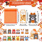 Wiwiqing 24 Set Thanksgiving Mini Stuffed Animals Set Small Thanksgiving Day Plush Toys Autumn Party Favors Soft Keychain Doll W
