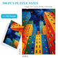 All4Jig Geometric City Fun Jigsaw Puzzles For Adults And Kids, 500 Pieces, 20.47'' X 14.96'', Christmas Secret Santa Gift, White