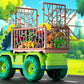 MAGICDINOSAUR Triceratops Truck Toy for Kids 3+ Years, Large Vehicle Carrier with Dinosaur Eggs, Jurassic Dinosaur Figures, Play
