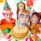 Hooqict 9 Pcs Diy Building Blocks Glasses Building Bricks Party Supplies For Kids Adults Building Block Birthday Party Favors, C