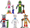 Funko Five Nights at Freddy's Security Breach Action Figure Set – Glamrock Chica, Montgomery Gator, Roxanne Wolf, Vanny, Glamrock Freddy