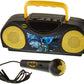 Sakar Batman Kids Karaoke Machine With Radio Ko1 Compatible With Ipod And Mp3 Player, Am Fm Portable Radio, Includes Corded Micr