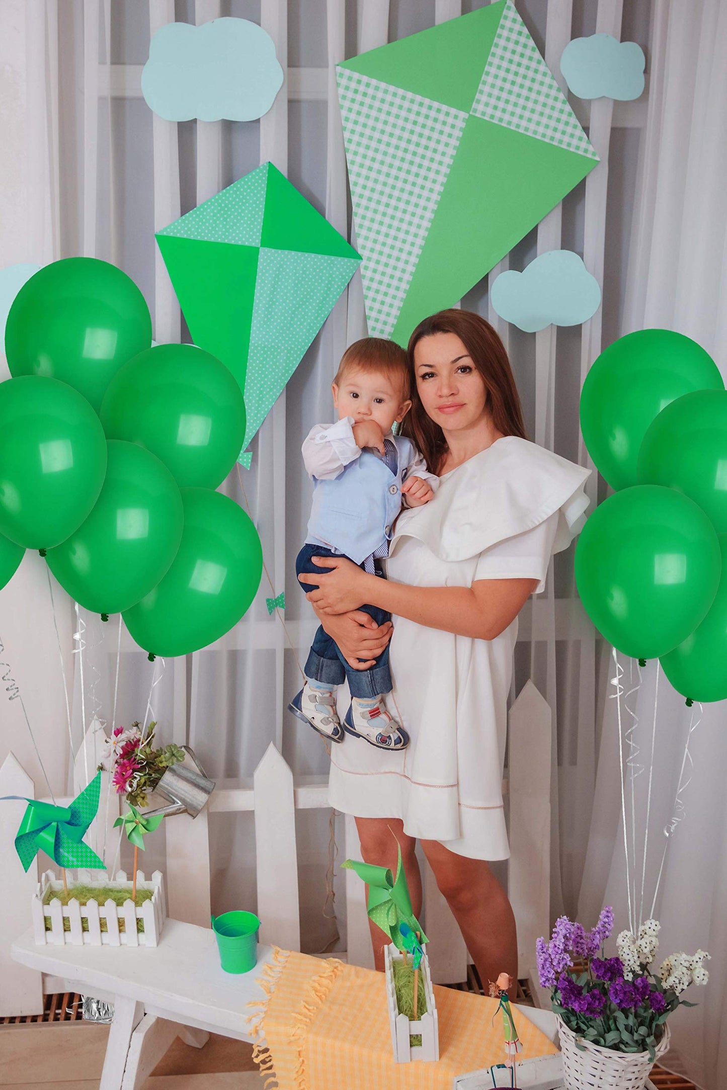 Treasures Gifted Forest Green Balloons - 12 Inch Hunter Green Balloons - Dark Green Balloons - Premium Green Latex Balloons - Gl
