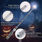 ChampWe Light Up Magic Wizard Wand Rechargeable Illuminating Toy for Kids Witch Collection Cosplay Accessories with Spellbook and Gift Box (cutting edge)