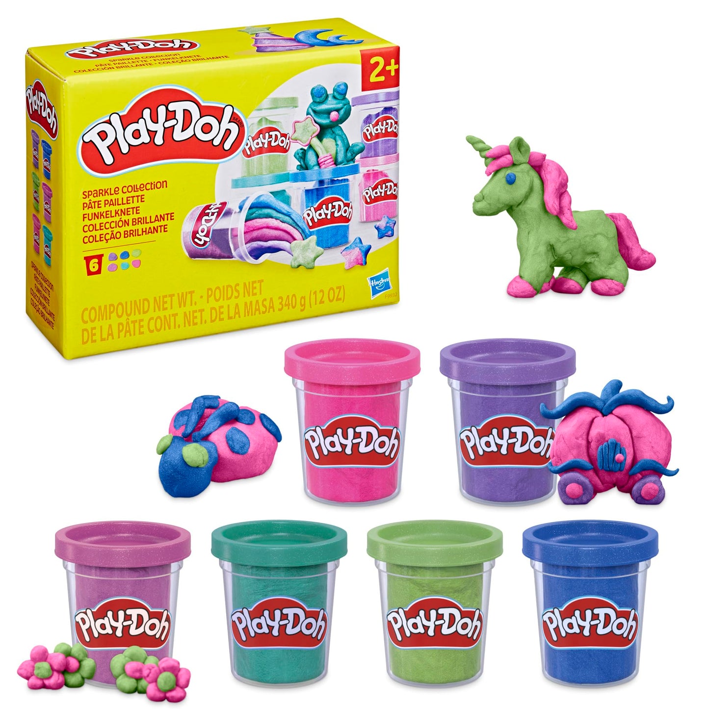 Play-Doh Sparkle Collection 6 Pack, Kids Arts and Crafts