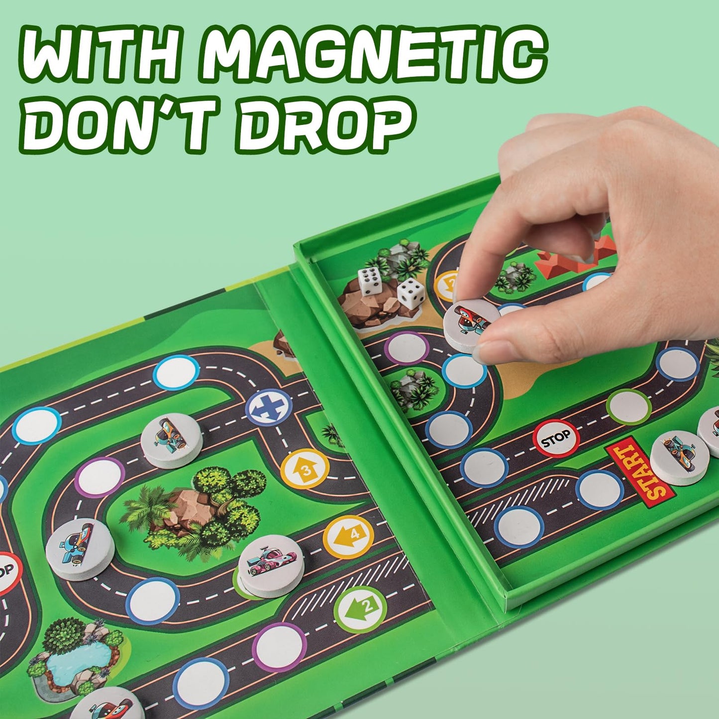Travel Games Tangrams, Magnetic Travel Games for Road Trips Kids Board Game Educational Toys Kids Game for 3+