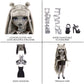 Rainbow High Shadow Series 1 Luna Madison- Grayscale Fashion Doll. 2 Metallic Grey Designer Outfits To Mix & Match, Great Gift For Kids 6-12 Years Old And Collectors