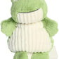Aurora Cuddly Huggle Pals Fuzzy Frog Stuffed Animal  Weighted Comfort  Endless Snuggles  Green 12.5 Inches