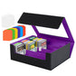 NEWLOOP Trading Card Storage Box - 2400+ Commander Card Deck Case with See-through Display Top for Magic the Gathering PKM YuGiO
