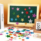 JULBEAR Colorful Glitter Star Foam Sticker, 300Pcs Stars Shapes Glitter Self Adhesive Foam Stickers for Kids Party Favors Toddle