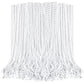 EOBOH Beaded Necklace, 100PCS White Mardi Gras Beads Stuff Party Favors, 33'' Holiday Toy Costume Bulk, Festival Parade Throw Ac