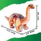 Real Planet 31' Dinosaur Plush Toy - Dinosaur Stuffed Animals, Dino Plushie, (17.5' Brown Apatosaurus) (17.5' Long)