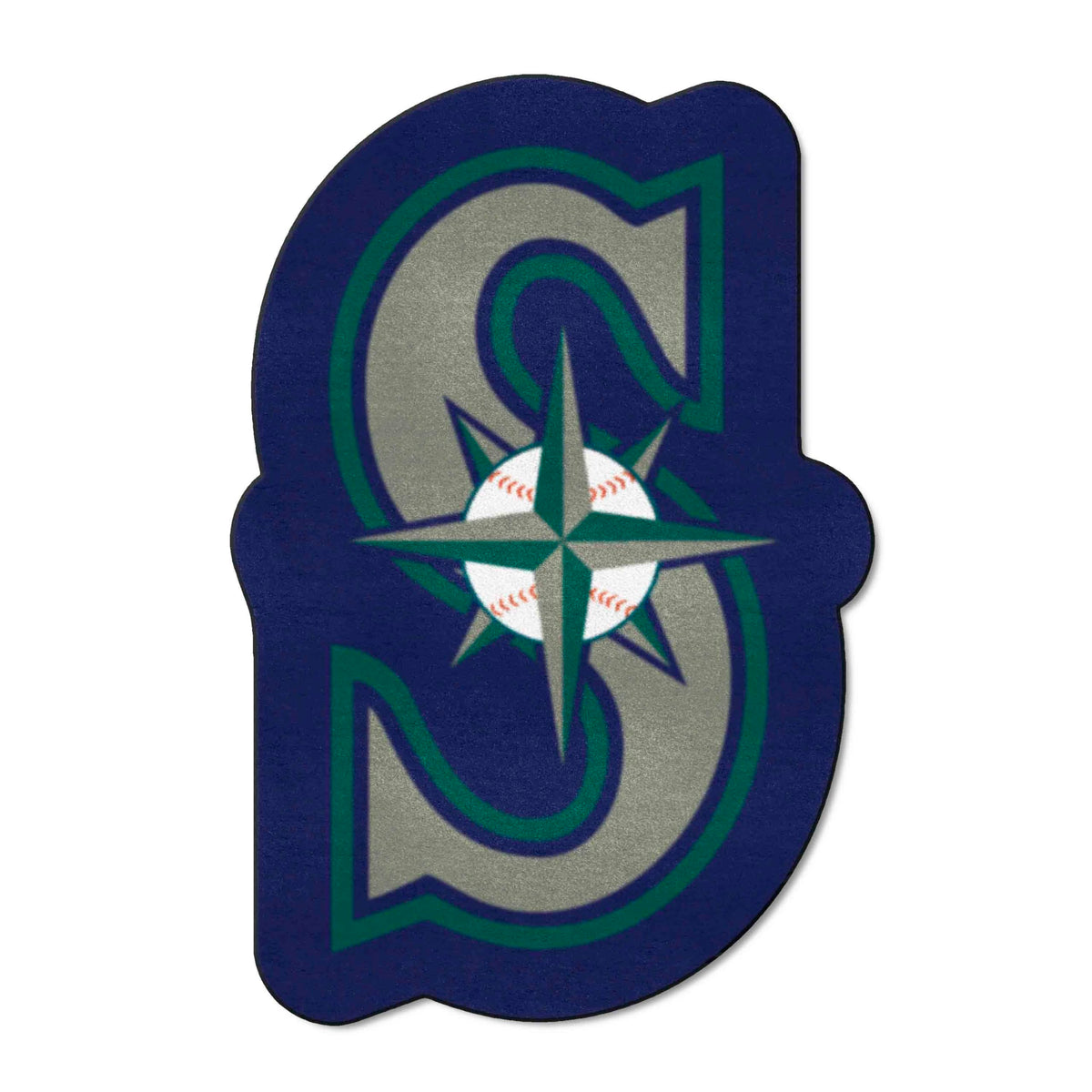 FANMATS MLB Seattle Mariners Mascot Mat, Team Color, One Size