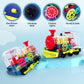 Tooty Toy Music Train Toy With Led Light Up For Kids - Colorful Moving Transparent Gears For Toddlers -Tummy Time Crawling Baby Toys -Ideal Gift For Boys Girls