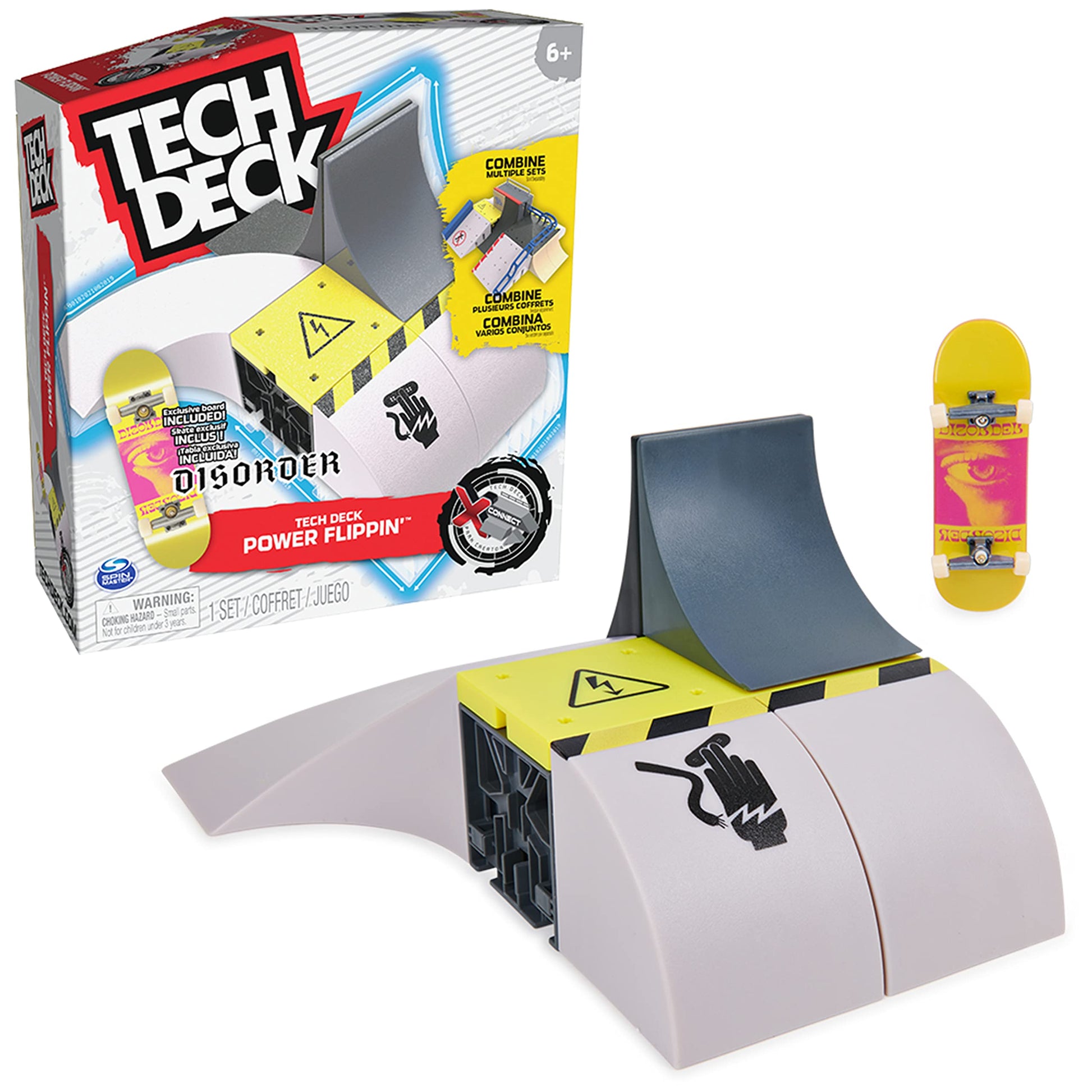 Tech Deck  Power Flippin  X-Connect Park Creator  Customizable and Buildable Ramp Set with limited availability Fingerboard  Kids Toys for Boys and Girls Ages 6 and up