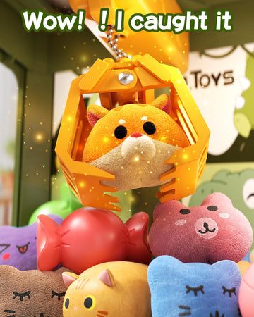 Claw Machine For Kids, Mini Vending Machine With Game Coins & Music, Prize Dispenser Toys For Girls And Boys, Electronic Claw Game Machine For Party Birthdays, Includes 30 Mini Toys (Dinosaur)