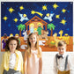 Batiyeer Nativity Felt Story Board for Toddlers 31 Pcs Birth of Jesus Felt Figure Felt Board Story Sets Interactive Felt Board f