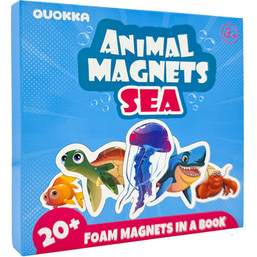 Quokka Travel Magnetic Puzzles For Toddlers 1-3 - 20+Pcs Sea Game With Playbook - Fun Travel Game Toy For Kids Ages 3-5 - Strong