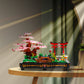 B&LHCX Cherry Blossom Bonsai Tree Building Set, 1286 PCS, Large, ABS Material, Japanese Style, Perfect Gift for Kids and Adults