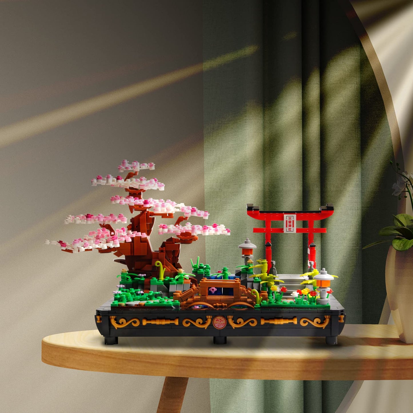 B&LHCX Cherry Blossom Bonsai Tree Building Set, 1286 PCS, Large, ABS Material, Japanese Style, Perfect Gift for Kids and Adults