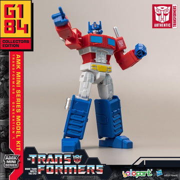 Optimus Prime Transformer Toy,Amk Mini Series Transformers G1 Action Figures,4.72 Inch Highly Articulated Optimus Prime Model Kit With Weaponry,Collectible Toys For Kids Age 8 And Up,No Converting