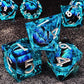 HAOMEJA Beholder D&D Monster Resin Dice Set DND 7 PCS Liquid Core Dice Set Sharp Edges Dice with Gift Dragon Eye Bag Apply to Du