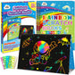 Zmlm Scratch Paper Art-Crafts Gift: 2 Pack Rainbow Notebooks Supplies Toys Easter Basket Stuffers For 3 4 5 6 7 8 9 10 Years Old Girls And Boys Kids Birthday Party Games (Blue)