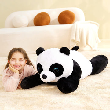 Ikasa Giant Panda Stuffed Animal Plush Toy,30' Large Cute Jumbo Soft Toys,Huge Big Size Plushy Fluffy Fat Oversized Plushie,Gifts For Kids Girls